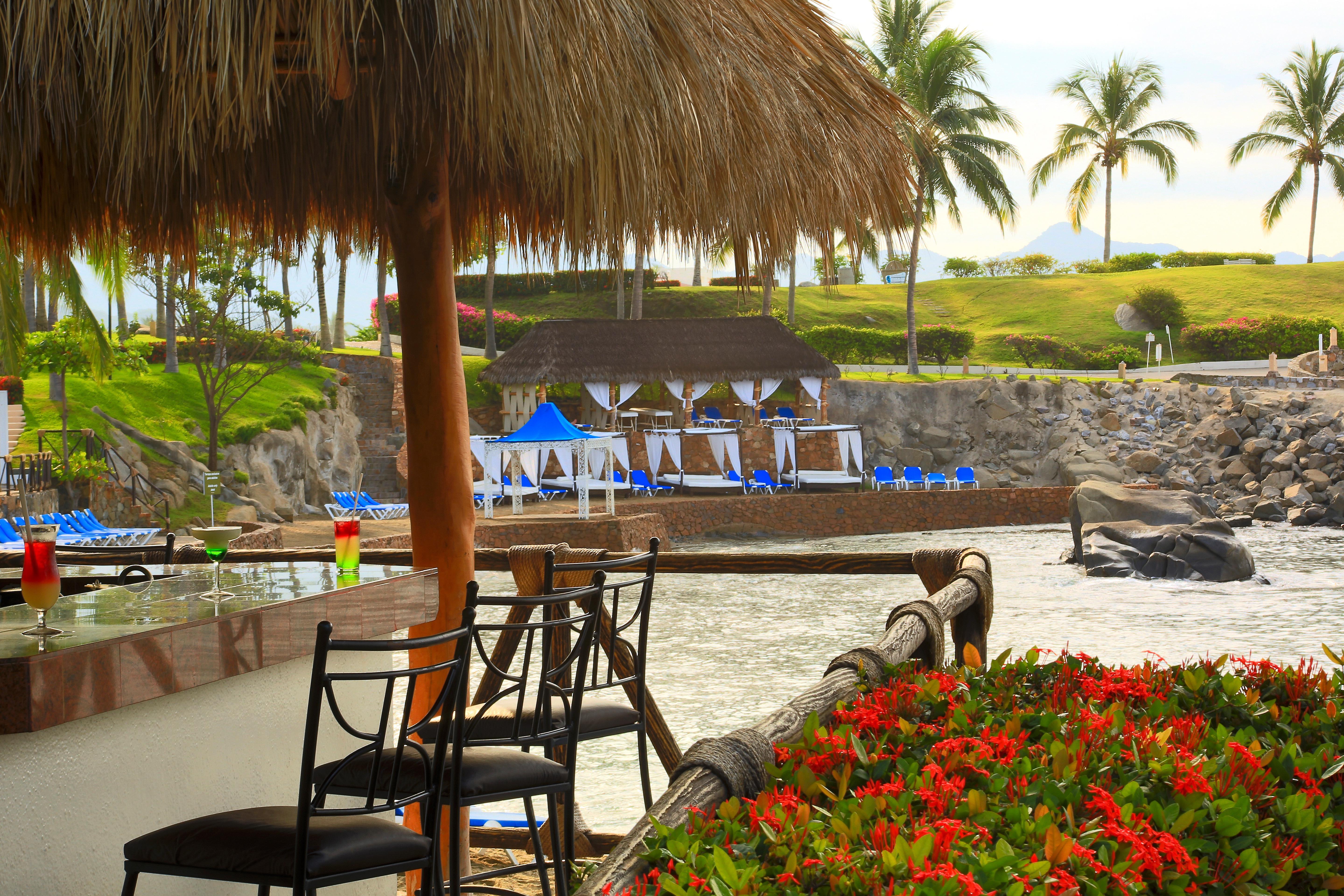 曼萨尼约 巴尔赛罗卡米纳全包度假村酒店 外观 照片 The swim-up bar at the Sheraton Vallarta.